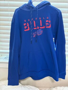 Buffalo David Bitton Royal Blue Crewneck with Red Logo